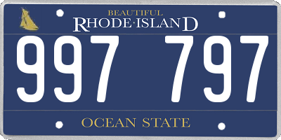 RI license plate 997797