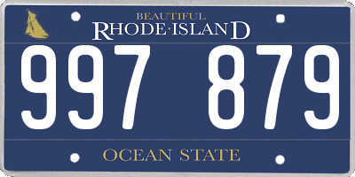 RI license plate 997879