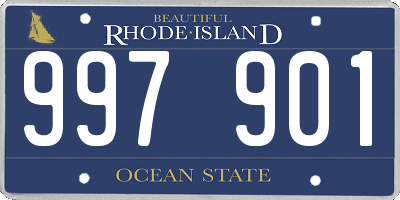 RI license plate 997901