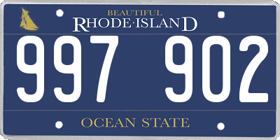 RI license plate 997902