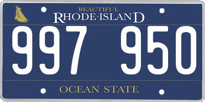 RI license plate 997950