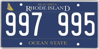 RI license plate 997995