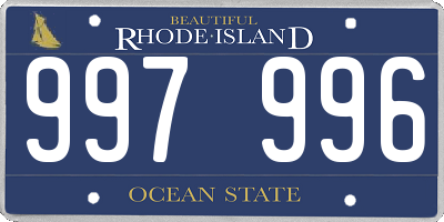 RI license plate 997996