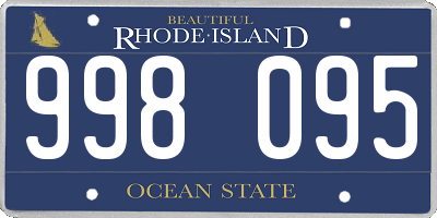 RI license plate 998095