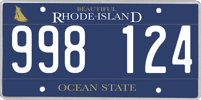 RI license plate 998124