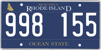 RI license plate 998155