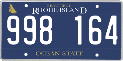 RI license plate 998164