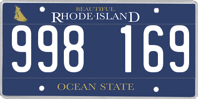 RI license plate 998169