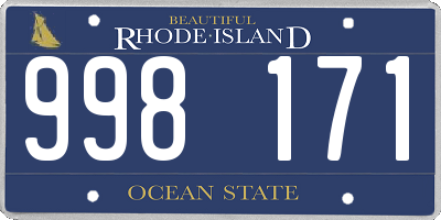 RI license plate 998171