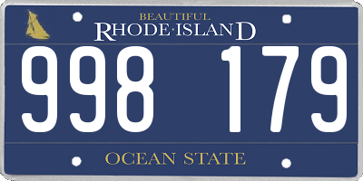 RI license plate 998179