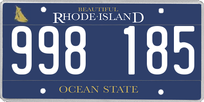 RI license plate 998185