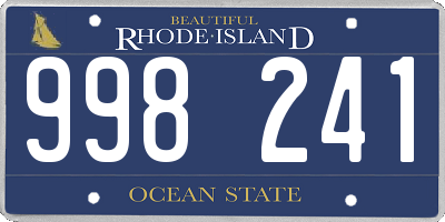 RI license plate 998241