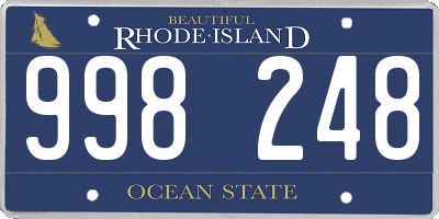 RI license plate 998248