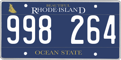 RI license plate 998264