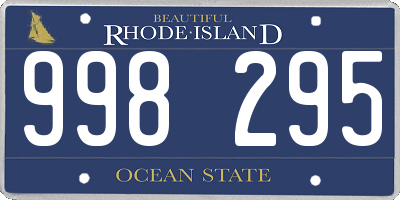 RI license plate 998295