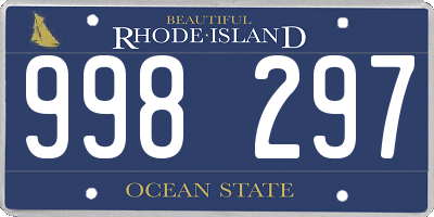 RI license plate 998297