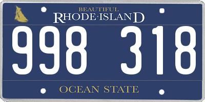 RI license plate 998318