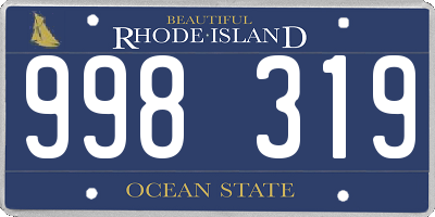 RI license plate 998319