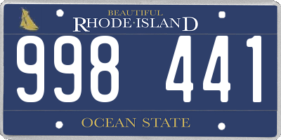 RI license plate 998441