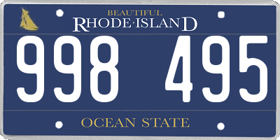 RI license plate 998495