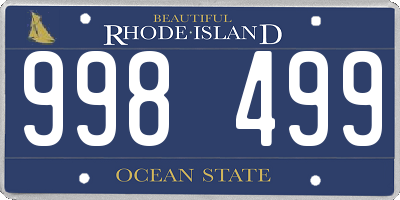 RI license plate 998499