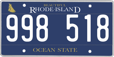 RI license plate 998518