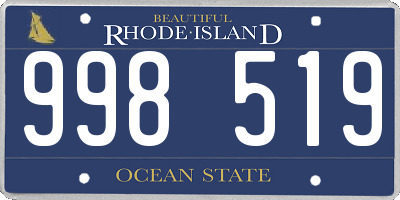 RI license plate 998519