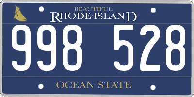 RI license plate 998528