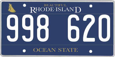 RI license plate 998620