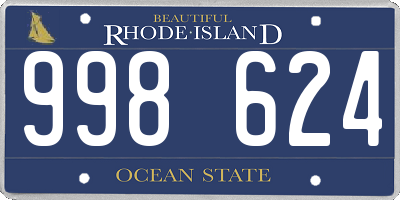 RI license plate 998624