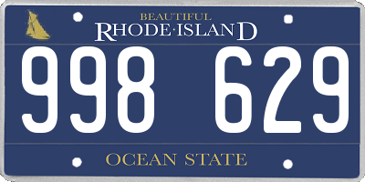 RI license plate 998629