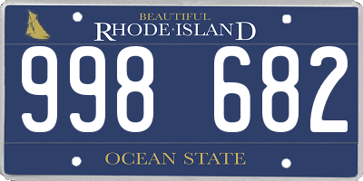 RI license plate 998682