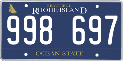 RI license plate 998697