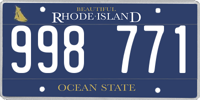 RI license plate 998771