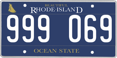 RI license plate 999069