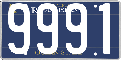 RI license plate 9991