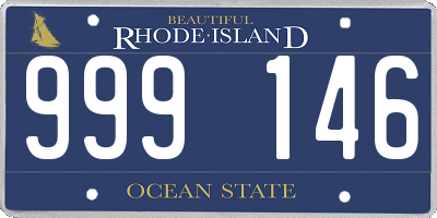 RI license plate 999146