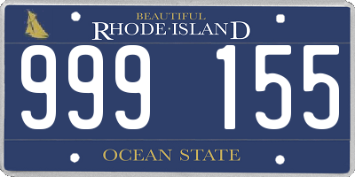 RI license plate 999155