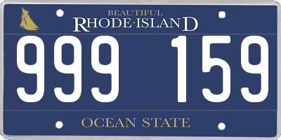 RI license plate 999159