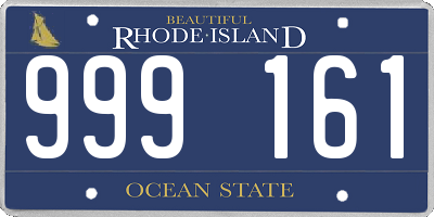 RI license plate 999161