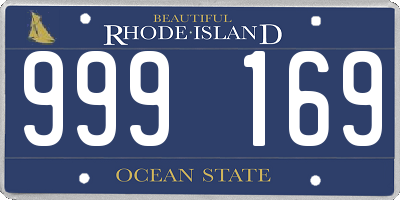 RI license plate 999169