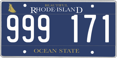 RI license plate 999171