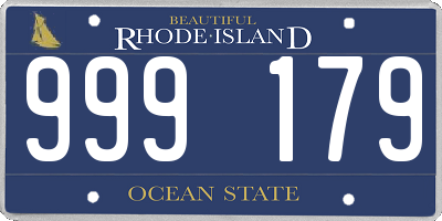 RI license plate 999179