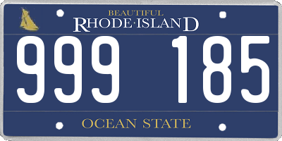 RI license plate 999185