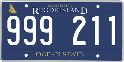 RI license plate 999211