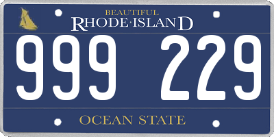 RI license plate 999229