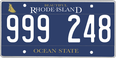 RI license plate 999248