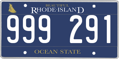 RI license plate 999291