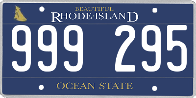 RI license plate 999295