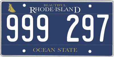 RI license plate 999297